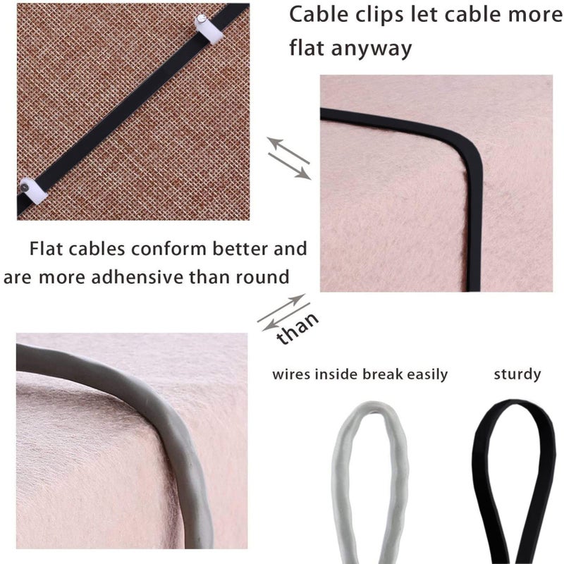 Jadaol Cat 8 Ethernet Cable 100ft (30.48m), 40Gbps 2000MHz Flat S/FTP LAN Patch Cable, High-Speed Cat8 Network Cable for Router, Modem, Switch, Gaming Consoles, PC, Smart TV & Streaming Devices, Black - Image 4